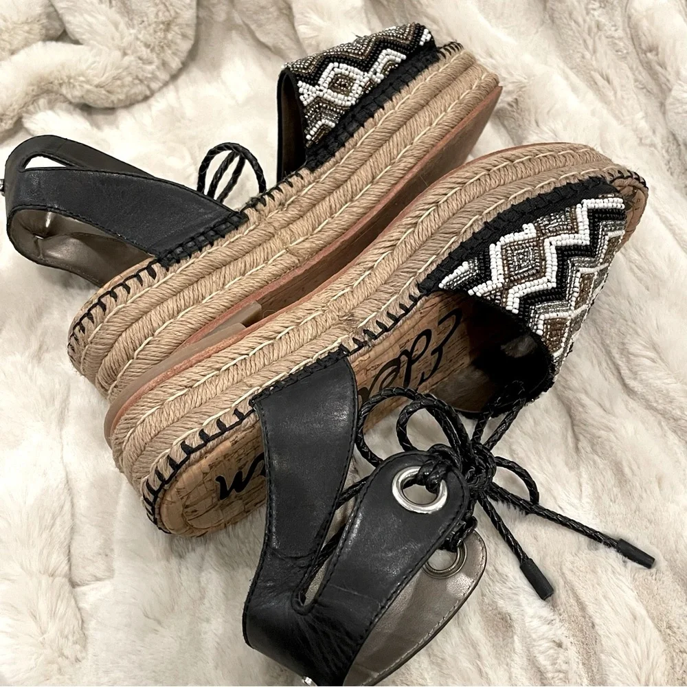 Sam Edelman Women's Neera Espadrille Wedge Sandal Size 9